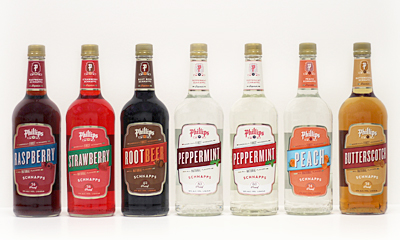 Phillip's Schnapps Label Design